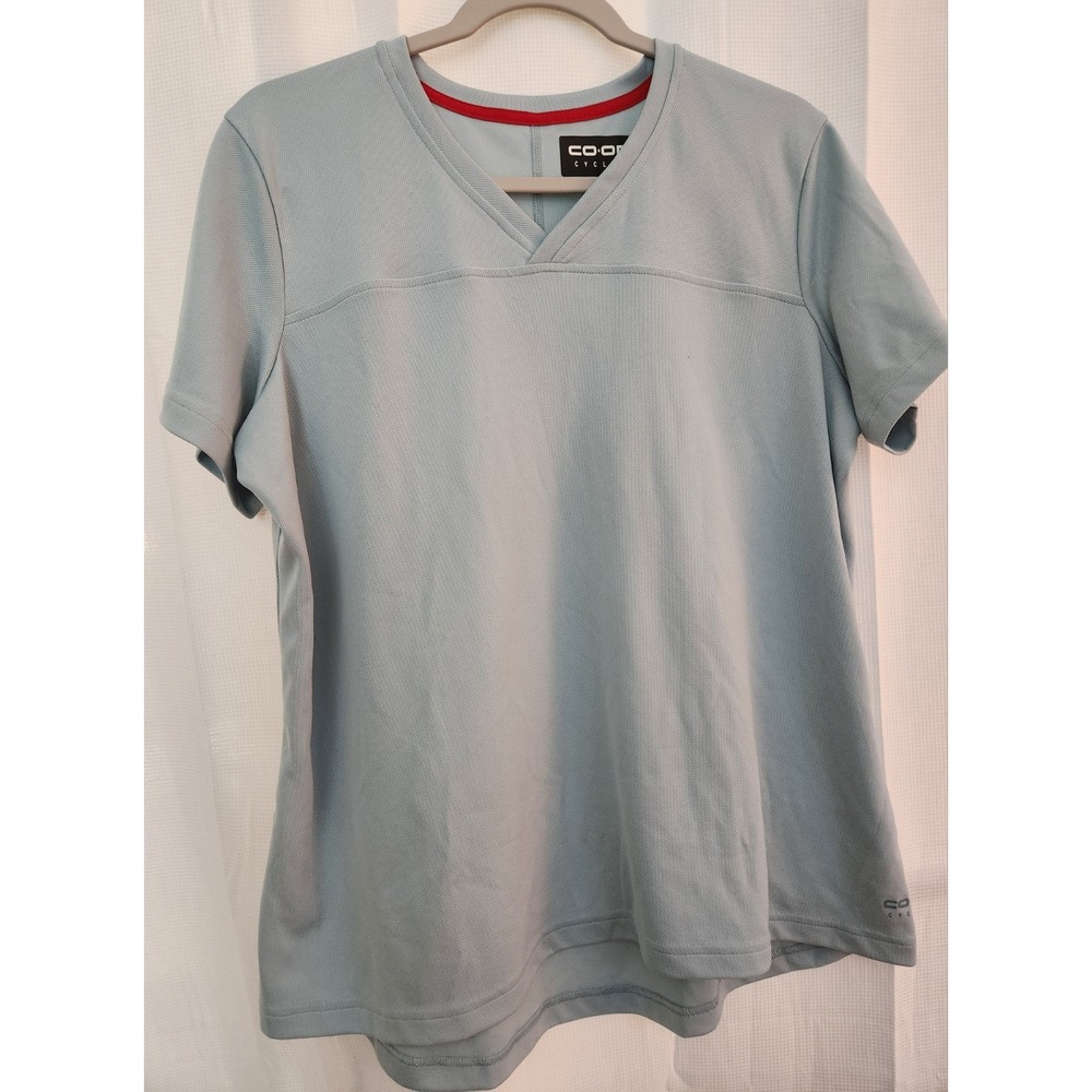 REI Coop Activewear Shirt Womens XL Light Teal Outdoor Hiking Short Sleeve Tee
